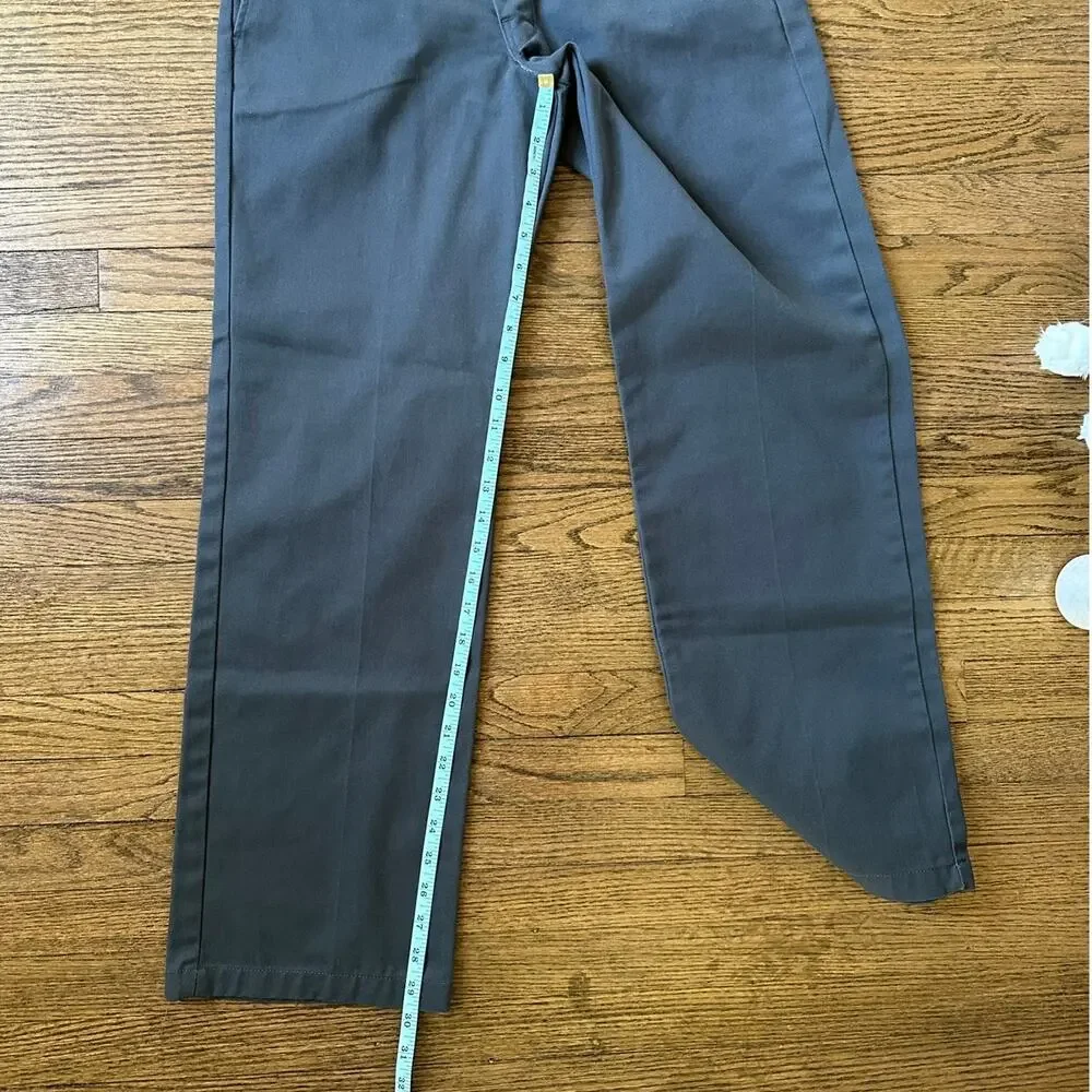 Dickies Grey VK28 Regular Straight Work Pant Chino Size 32/30